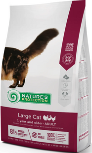 Сухий корм для дорослих котів великих порід Nature's Protection Large cat 2кг