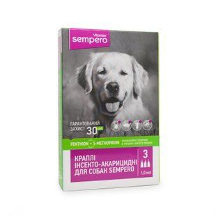 Протипаразитарні краплі Sempero Vitomax на холку для собак 10-25 кг, 1 мл (3 піпетки)