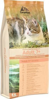 Carpathian Pet Food Adult 7+ Для котов и кошек преклонного возраста курица 1,5кг