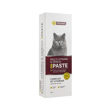 ЕКО ПАСТА Vitomax мультивітамінний комплекс з Омега-3&6 для котів 100гр