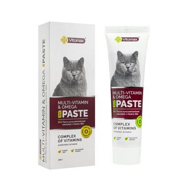 ЕКО ПАСТА Vitomax мультивітамінний комплекс з Омега-3&6 для котів 100гр