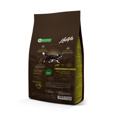 Сухой беззерновой корм с птицей для взрослых собак всех пород Lifestyle Grain Free Poultry Adult All Breeds 1,5кг