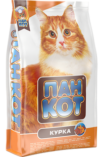 Пан Кіт - Курка Повноцінний збалансований корм на основі м'яса курки 10кг