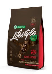 Сухий беззерновий корм з лососем для дорослих собак всіх порід Lifestyle Grain Free Salmon Adult All Breeds 1,5кг