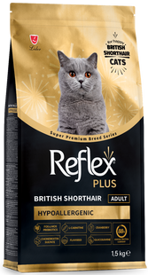 Reflex Plus British Shorthair Adult сухий корм для дорослих британських короткошерстих котів 1,5кг