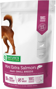 Сухий корм для дорослих собак малих порід з лососем Mini Extra Salmon Adult Small Breeds 500g