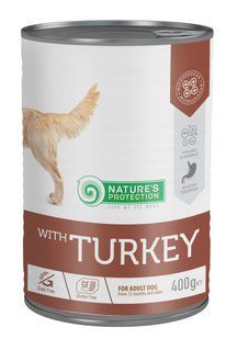 Вологий корм для дорослих собак з індичкою Nature's Protection Nature&rsquo;s Protection with Turkey 400 г