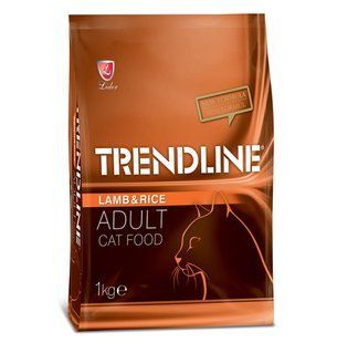 Trendline сухий корм для котів з ягням та рисом 1 кг.