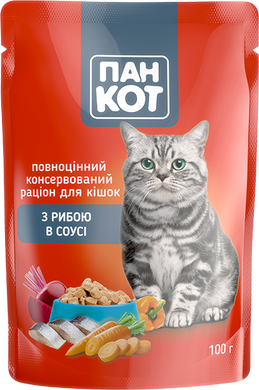 Пан Кіт з рибою в соусі (100гр.х24шт)2,4 кг