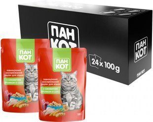 Пан Кіт з соковитим кроликом в соусі (100гр.х24шт)2,4 кг