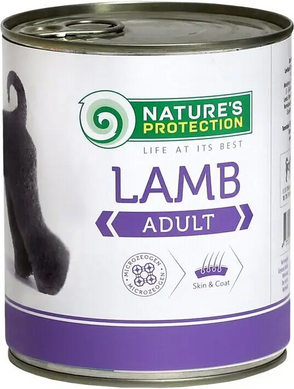 Влажный корм для взрослых собак всех пород с ягненком Nature's Protection Adult Lamb 200г