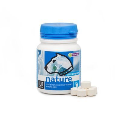 Полівітамінний комплекс Nature Vitomax для цуценят з молоком (100 табл.)