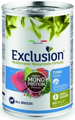 Exclusion Adult Tuna корм для взрослых собак всех пород с тунцом 400 г