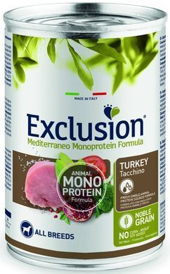 Exclusion Adult Turkey корм для взрослых собак всех пород с индейкой 400 г