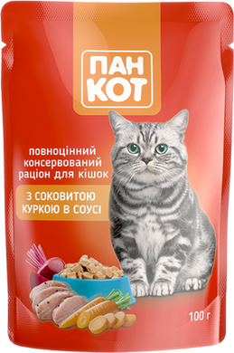 Пан Кіт з соковитою куркою в соусі (100гр.х24шт) 2,4 кг