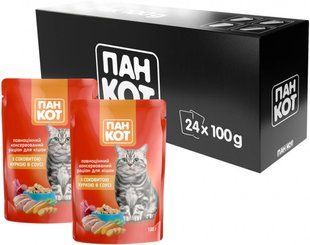 Пан Кіт з соковитою куркою в соусі (100гр.х24шт) 2,4 кг