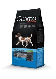 PUPPY MEDIUM КУРКА ТА РИС ПОВНОЦІННИЙ КОРМ ДЛЯ ЦУЦЕНЯТ СЕРЕДНІХ ПОРІД ВІД 2 ДО 12 МІСЯЦІВ 2кг