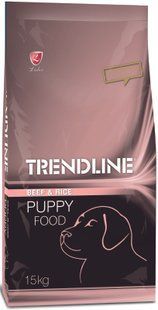 Trendline сухий корм для цуценят з яловичою та рисом 15 кг.