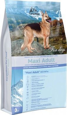 Carpathian Pet Food Maxi Adult Для взрослых собак крупных пород весом от 25 кг. 3кг