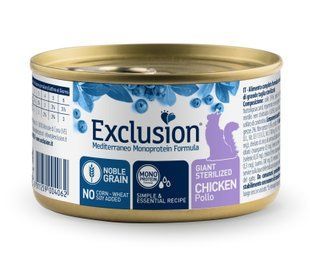 Exclusion Giant Sterilized Chicken корм для стерилізованих котів великих порід з куркою 85 г