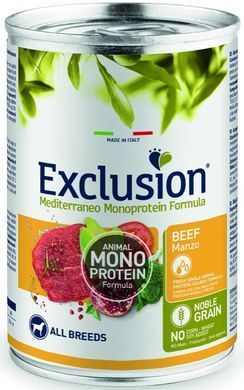 Exclusion Adult Beef корм для дорослих собак всіх порід з яловичиною 400 г