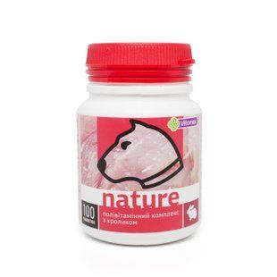 Полівітамінний комплекс Nature Vitomax для собак з кроликом (100 табл.)