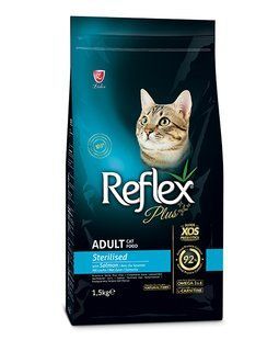 Reflex Plus сухий корм для стерилізованих кішок з лососем 1.5 кг