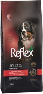 Reflex Plus сухий корм для собак великих порід з ягням та рисом 18 кг