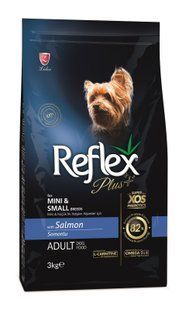 Reflex Plus сухий корм для собак малих порід з лососем 3 кг