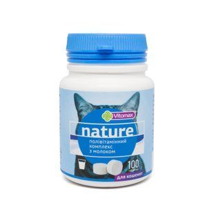 Полівітамінний комплекс Nature Vitomax для кошенят з молоком (100 табл.)