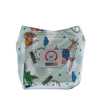 MISOKO&CO Набір багаторазових підгузків для кобелів, Voyage, розмір XXL, 3 шт.