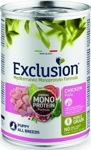 Exclusion Puppy Chicken корм для цуценят від 2 до 12 місяців з куркою 400 г