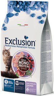 Exclusion Sterilized Giant Chicken корм для стерилізованих котів великих порід з куркою 300 г
