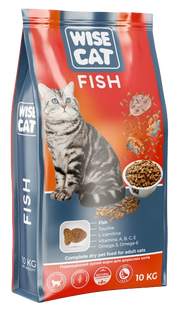 Wise Cat &ndash; Fish (риба) Сухий повноцінний корм для кішок з вмістом морської риби 10 кг