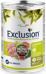 Exclusion Adult Chicken корм для дорослих собак всіх порід з куркою 400 г