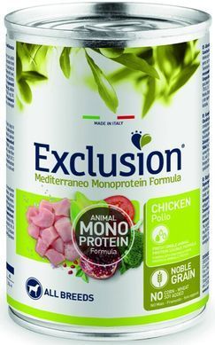 Exclusion Adult Chicken корм для дорослих собак всіх порід з куркою 400 г