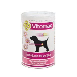 Мультивітаміни Vitomax для цуценят усіх порід (120 табл.)