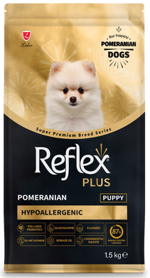 Reflex Plus Pomeranian Puppy сухий корм для цуценят померанського шпіца від 2 до 10 місяців 1,5кг