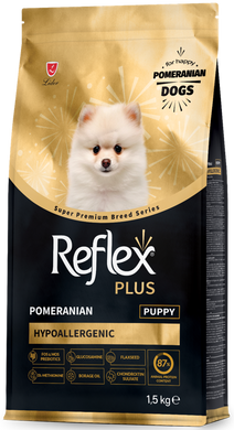 Reflex Plus Pomeranian Puppy сухий корм для цуценят померанського шпіца від 2 до 10 місяців 1,5кг